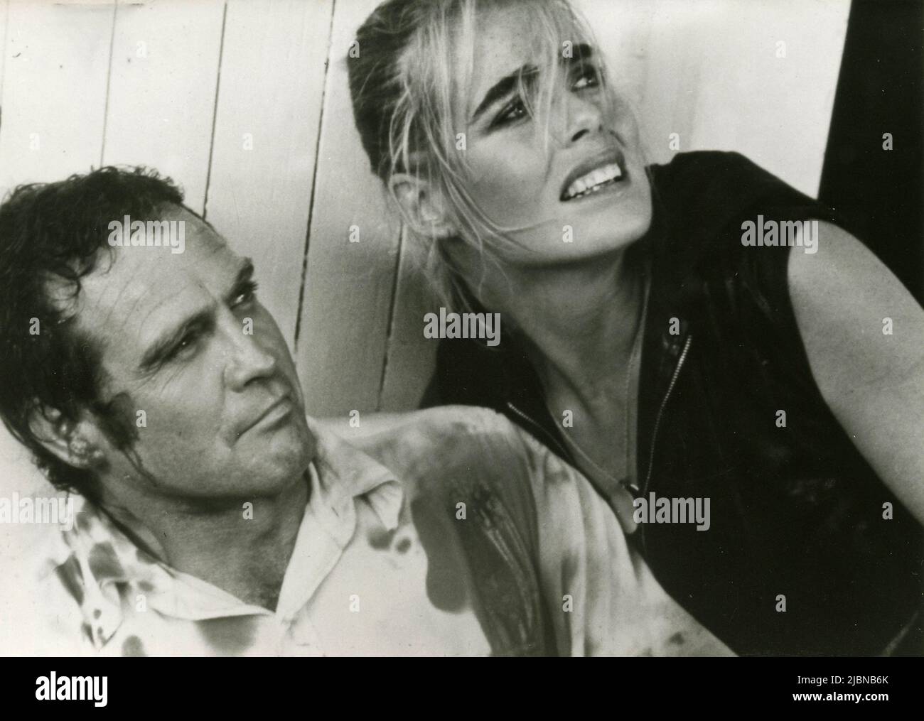 Actors Lee Majors and Margaux Hemingway in the movie Killer Fish, USA 1979 Stock Photo