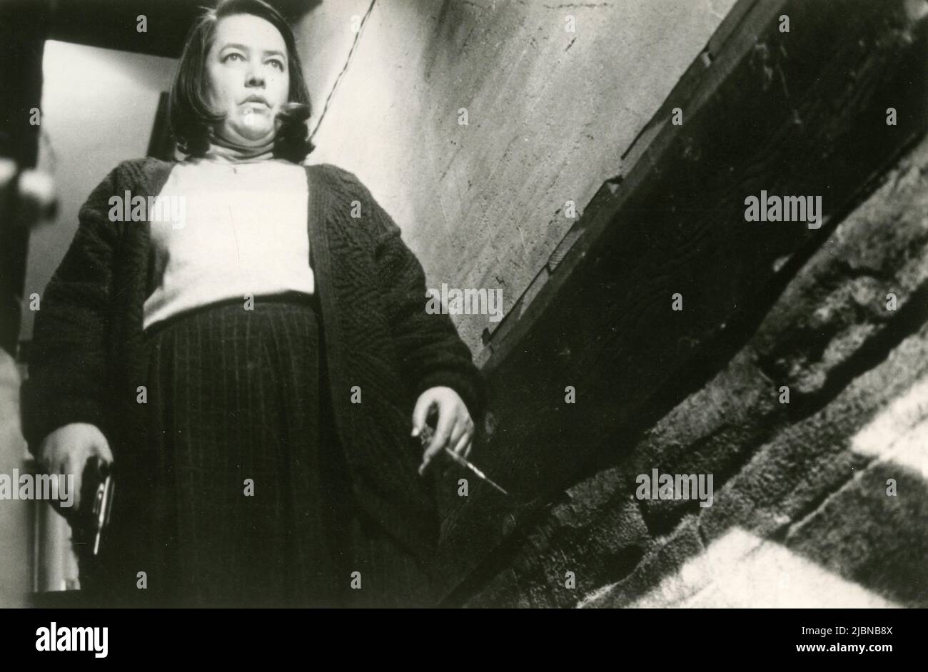 American actress Kathy Bates in the movie Misery, USA 1990 Stock Photo