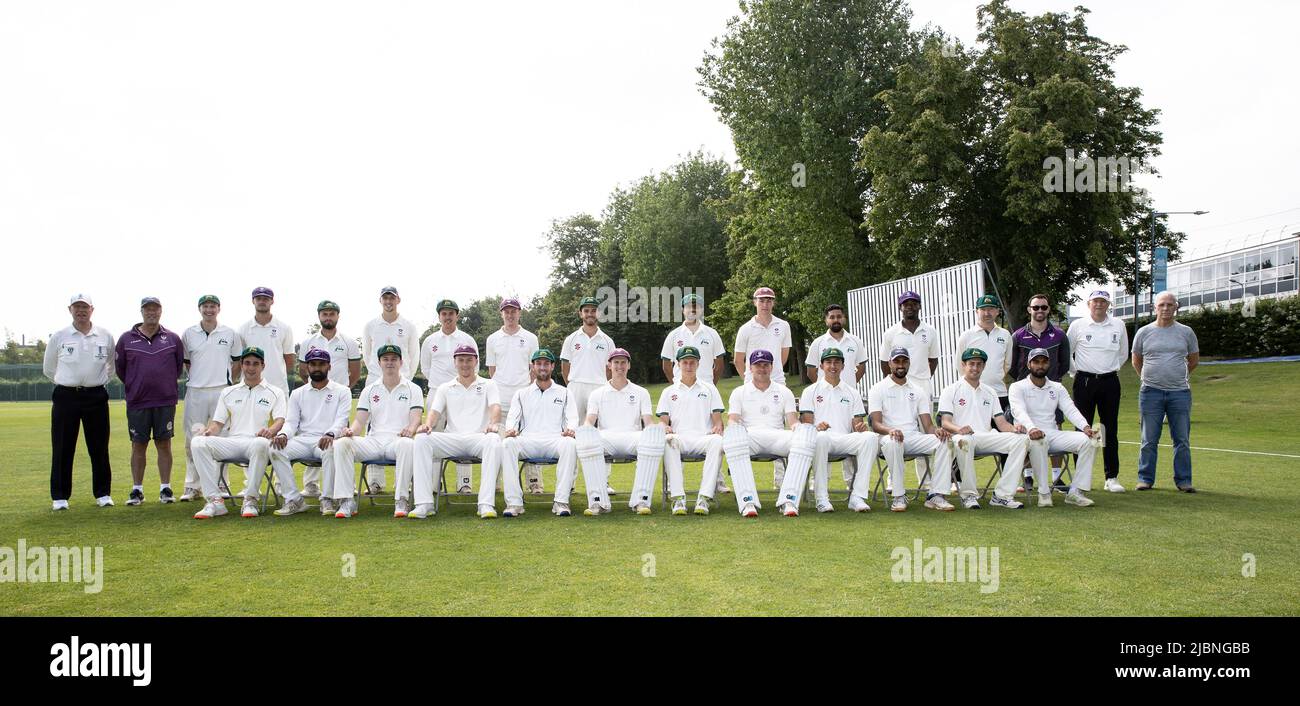 LOUGHBOROUGH, ENGLAND. JUNE 7TH 2022. Both teams pictured ahead of the