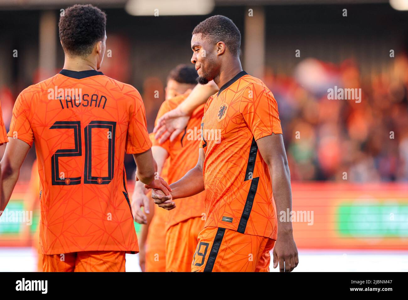 Almere Netherlands June 7 Myron Boadu Of The Netherlands U21 Celebrating Goal During The