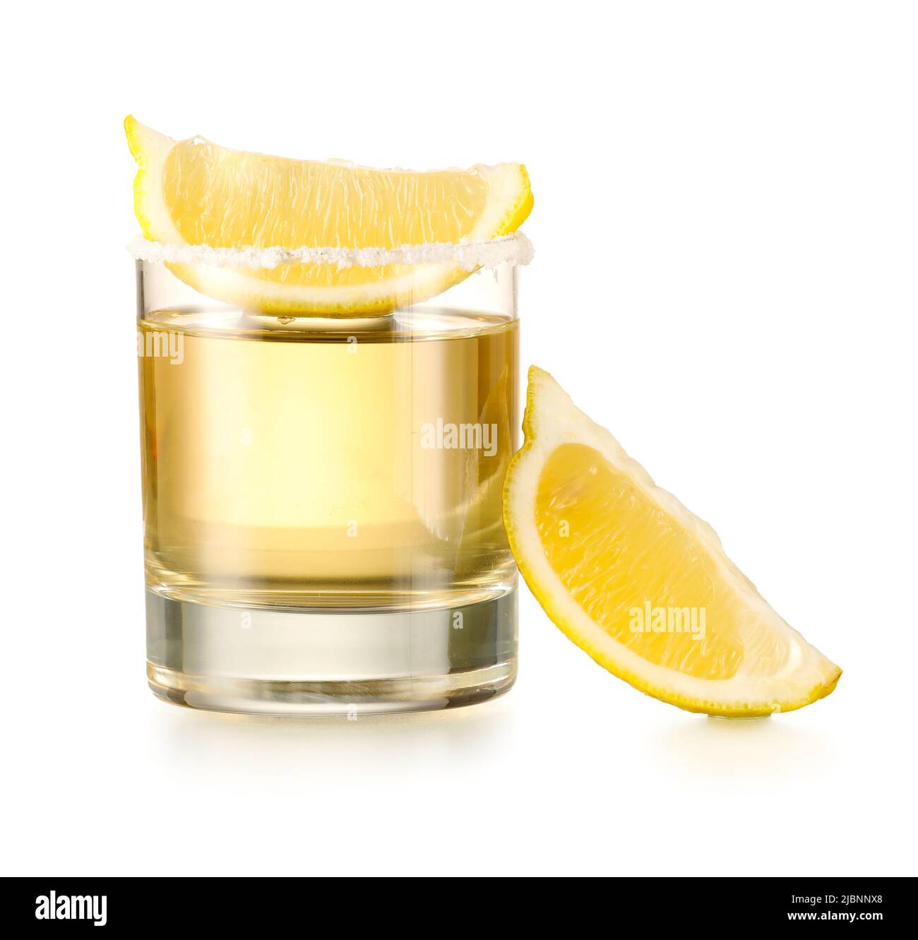 https://c8.alamy.com/comp/2JBNNX8/glass-of-tasty-mexican-tequila-with-lemon-on-white-background-2JBNNX8.jpg