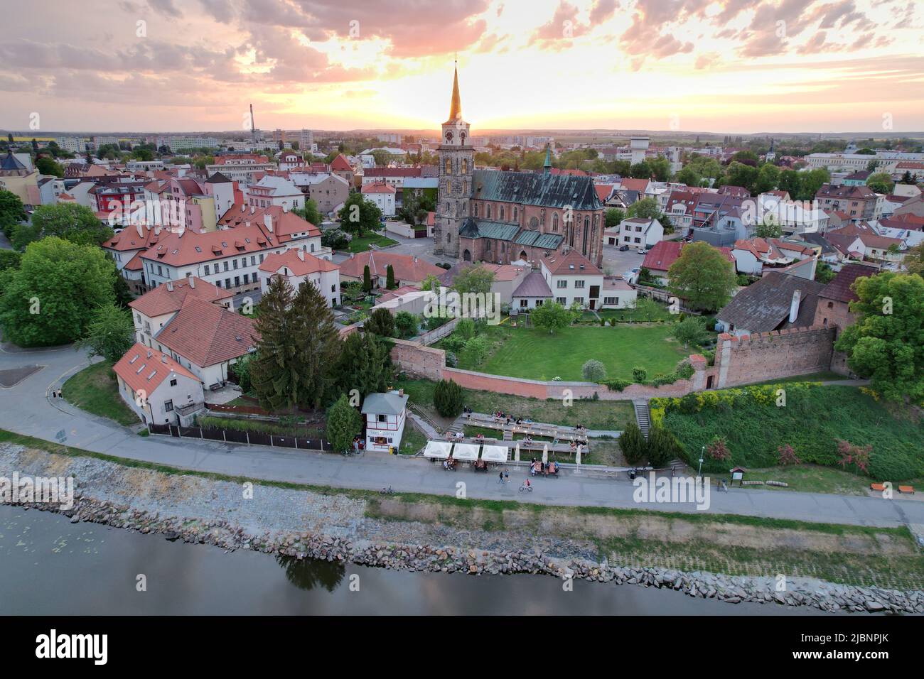Aerial Panorama View Of Nymburk City Polab Czech Republic Eruope aerial-panorama-view-of-nymburk-city-polab-czech-republic-eruope