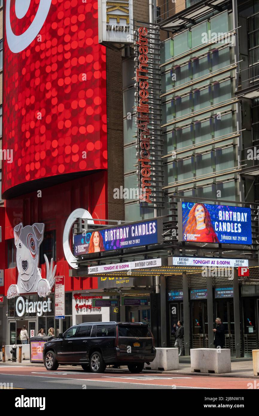 Times Square Target Storefront on West 42nd Street, NYC, USA Stock