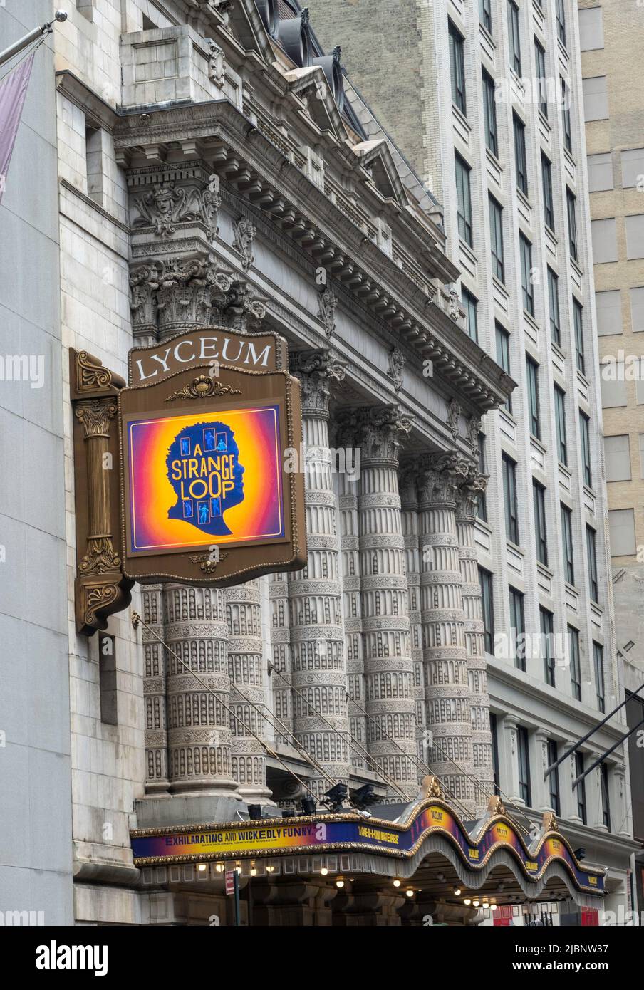 Lyceum Theatre with 'A Strange Loop' Marquee, 149 West 45th Street, NYC, USA  2022 Stock Photo