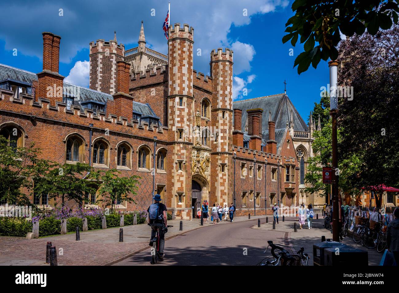 St John's College Cambridge - The Great Gate St John's College University of Cambridge -  Completed in 1516. Cambridge Tourism / Historic Cambridge. Stock Photo