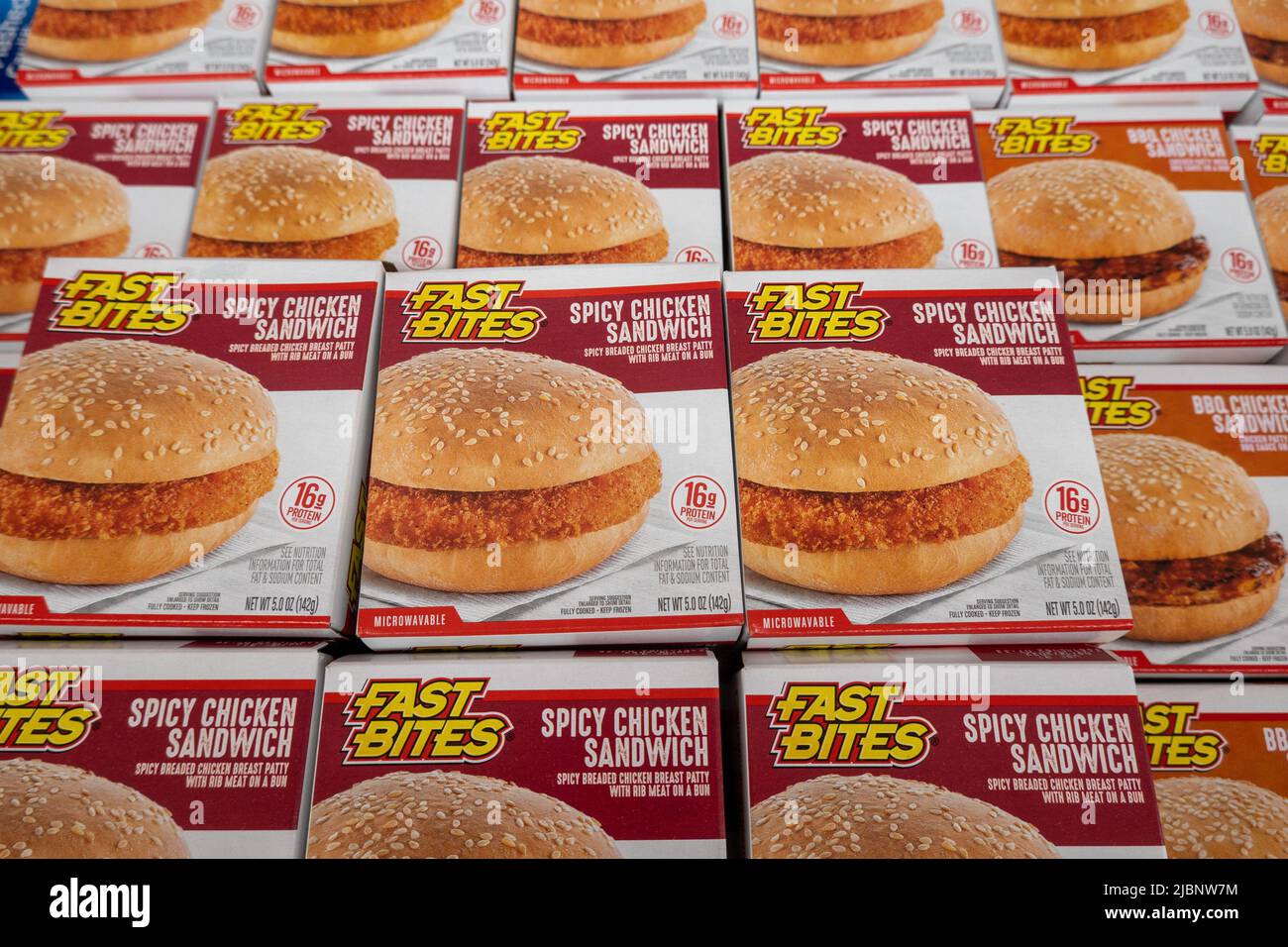 Grocery display in a discount store in New York City, USA 2022 Stock Photo Alamy