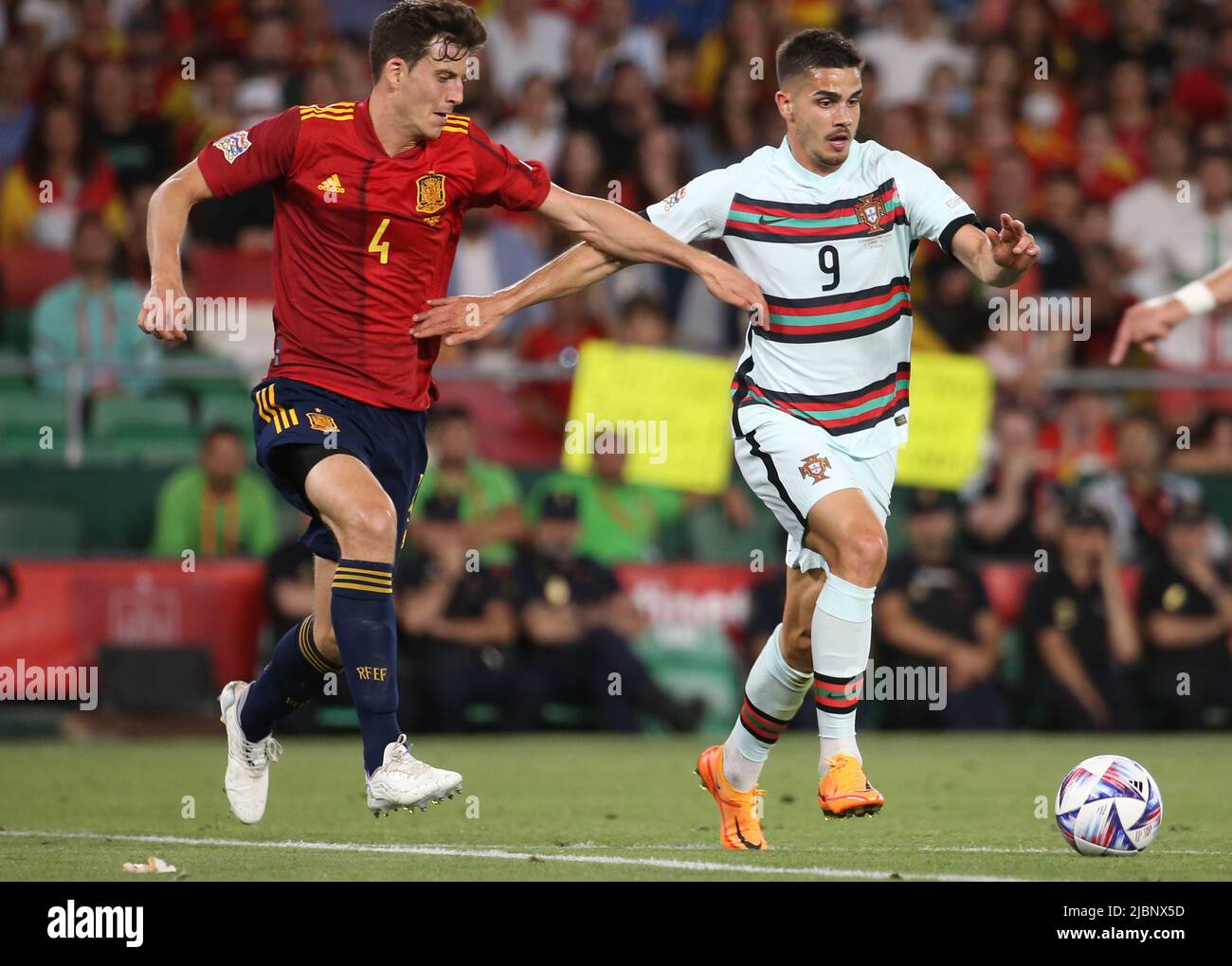 Andre Silva of Portugal and Pau 