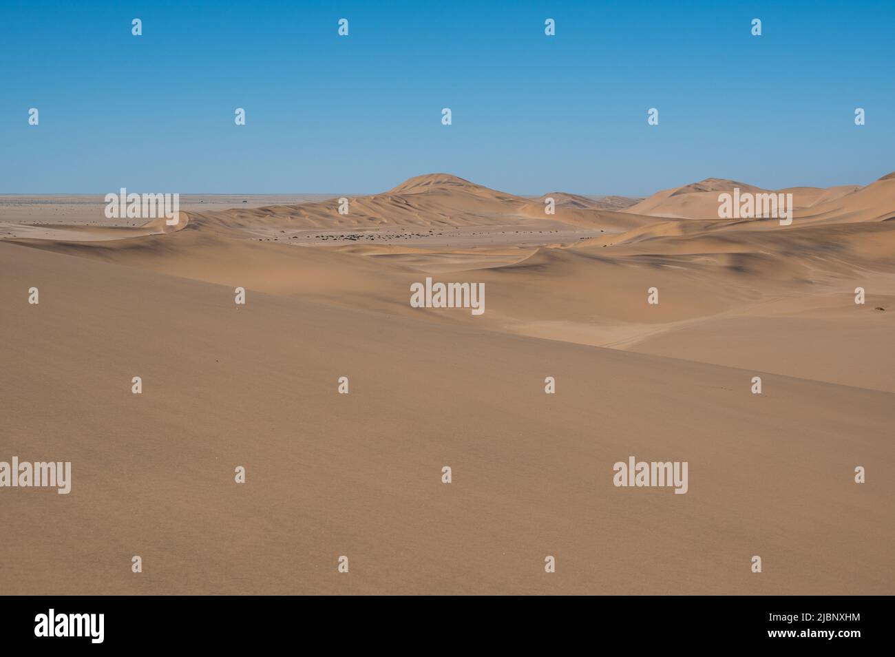 Sand structures in the Namibian desert Stock Photo