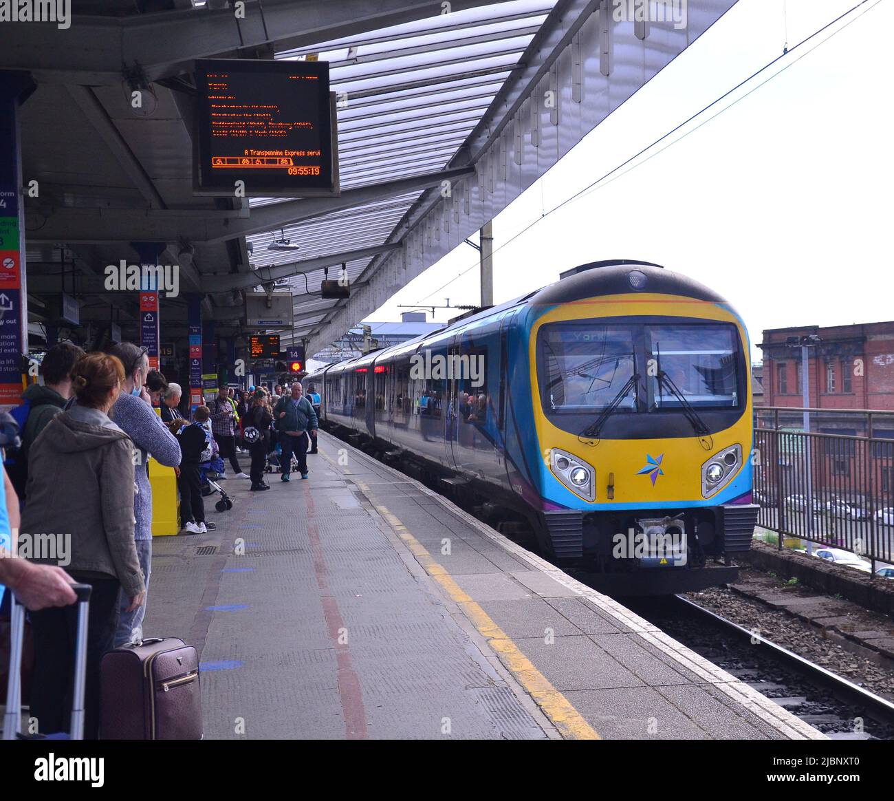 Manchester piccadilly train station network rail and rail strikes hi