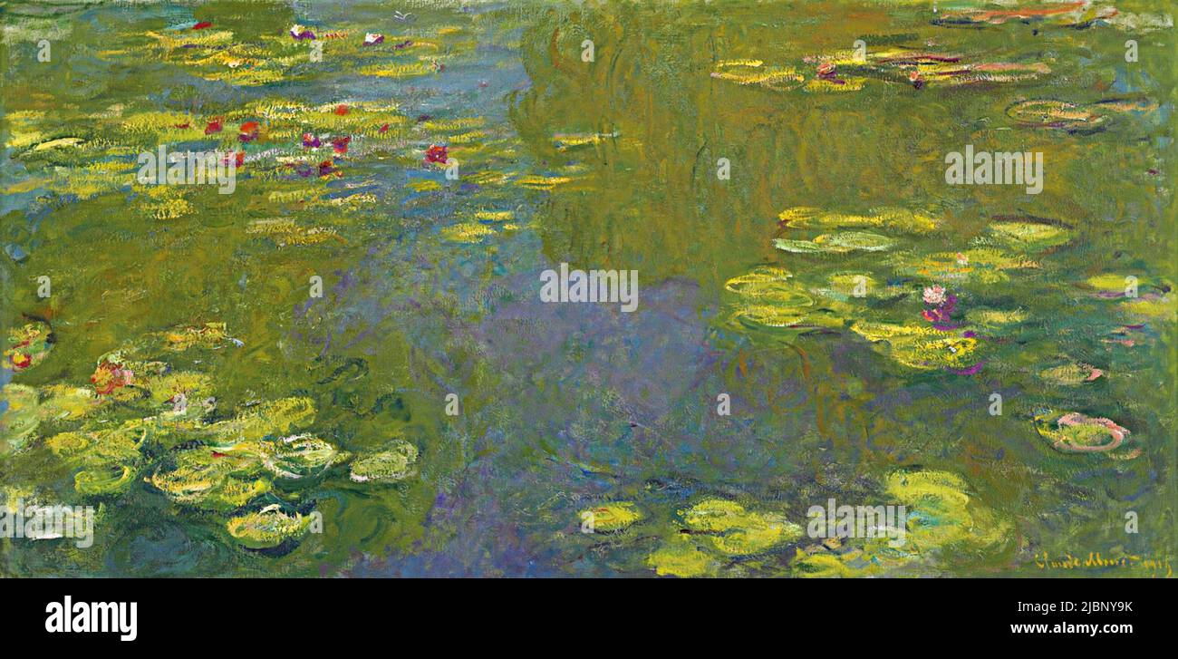 Le Bassin Aux Nymphéas, 1919. Painting by Claude Monet Stock Photo