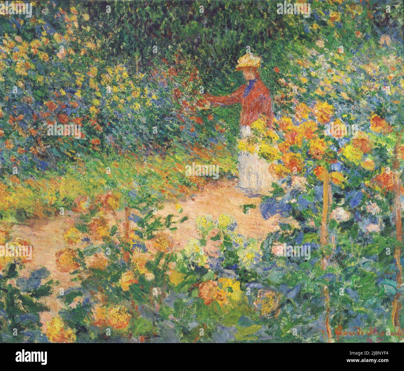 In the Garden, 1895, Painting by Claude Stock Photo Alamy