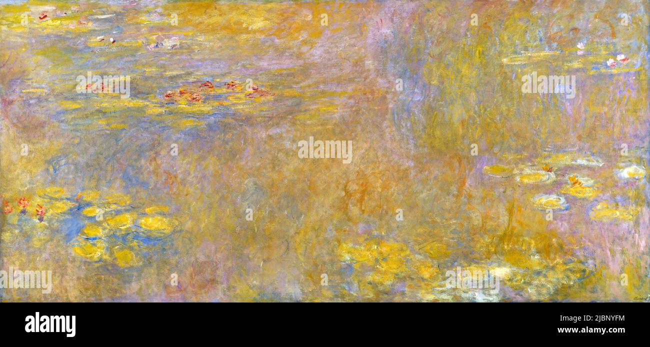 Water Lilies, 1920, Painting by Claude Monet Stock Photo