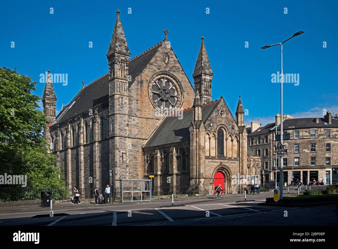 Exterior view of The Mansfield Traquair Centre, a unique venue for wedding, party or corporate events on the edge of Edinburgh's New Town. Stock Photo