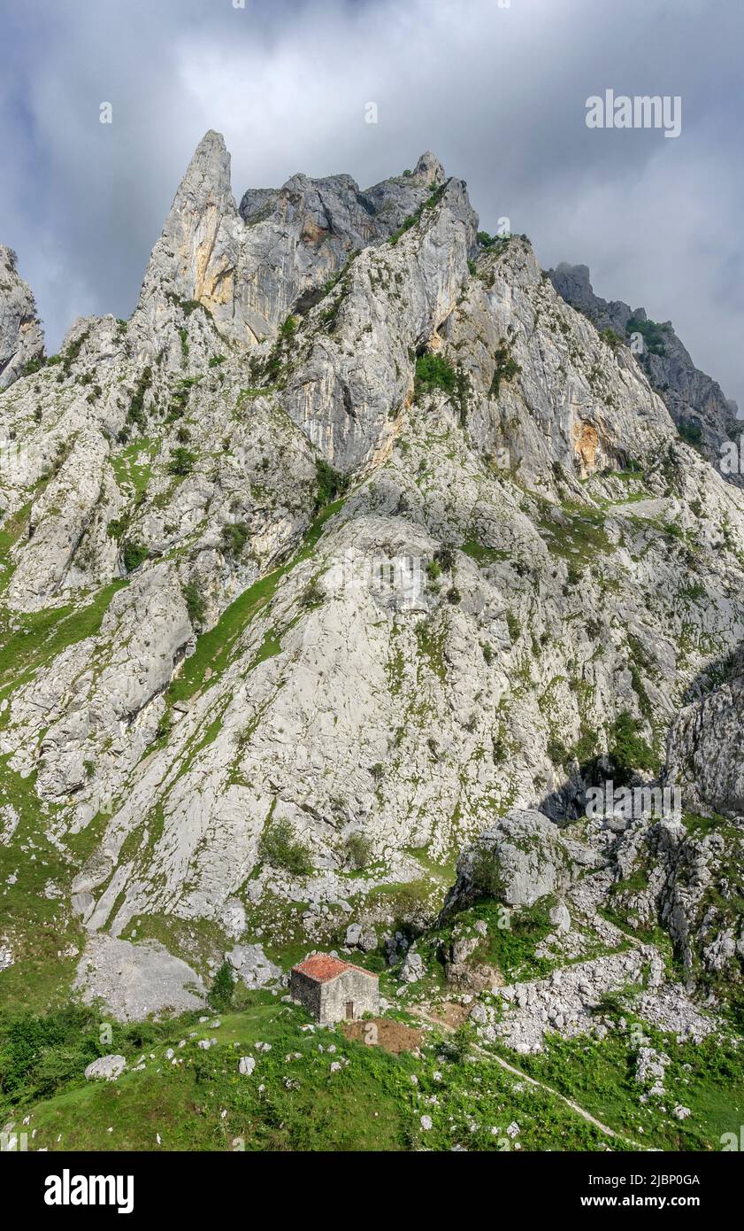 House at the Cares Trail, Picos de Europa national park, Asturias