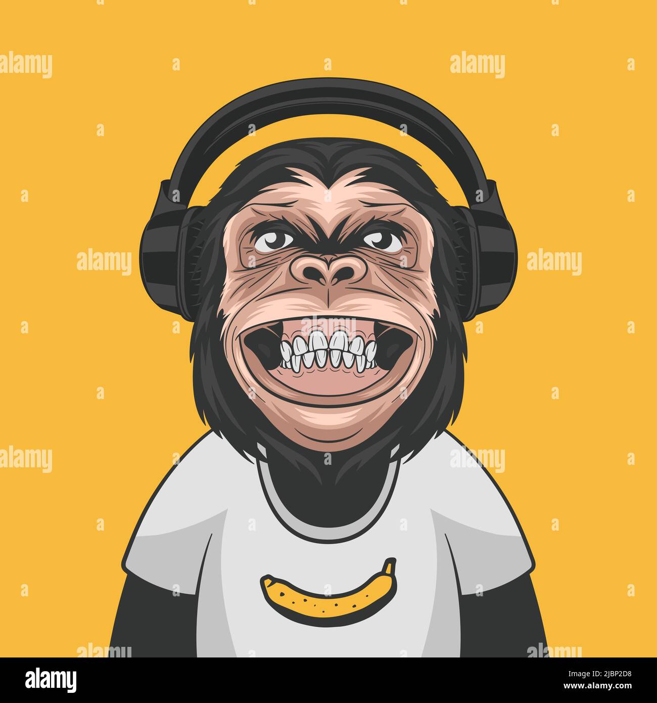 Cartoon banana posters for the wall • posters facial, banana, kids