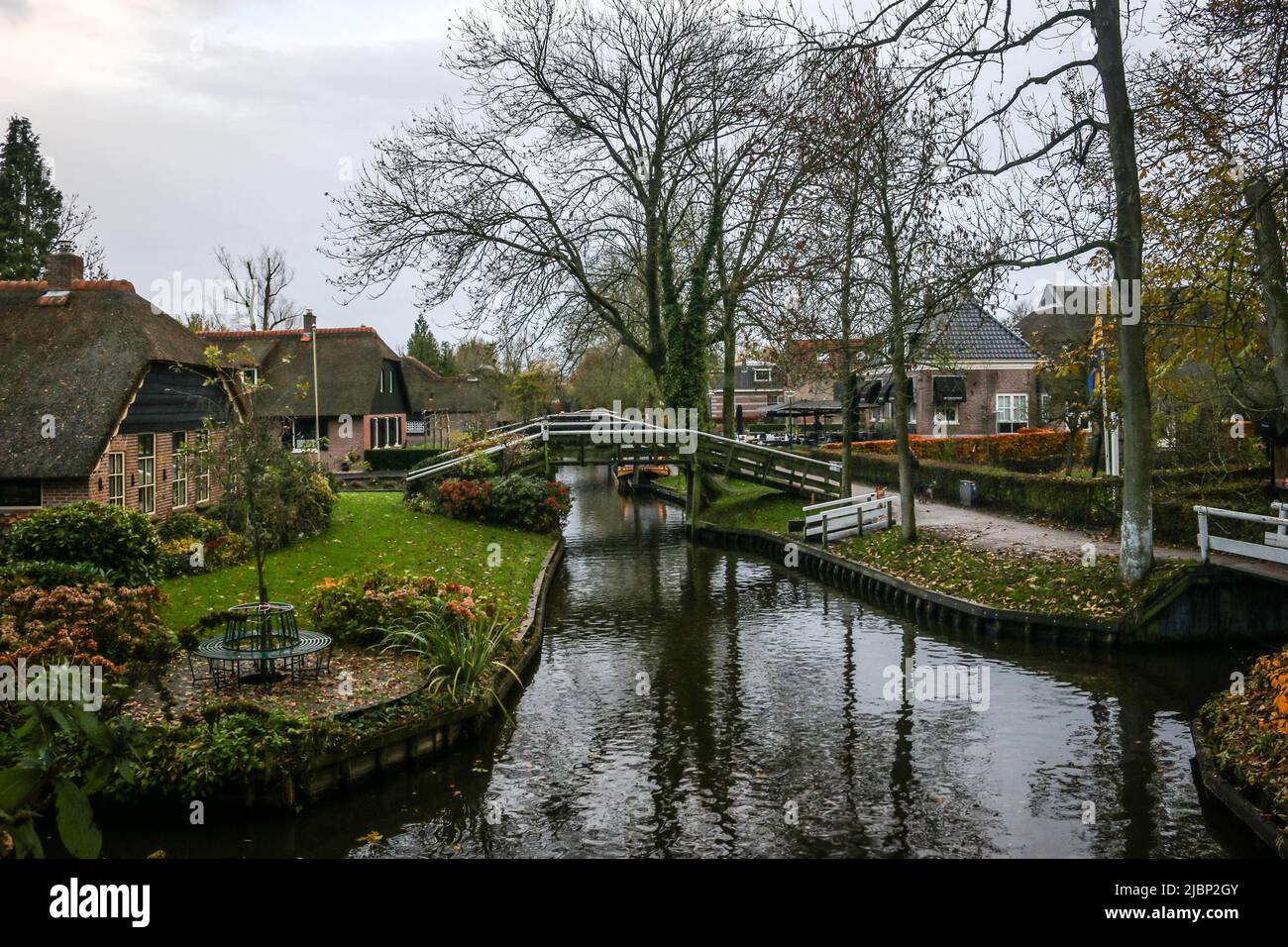 Views from the village of Giethoorn, the Netherlands Stock Photo