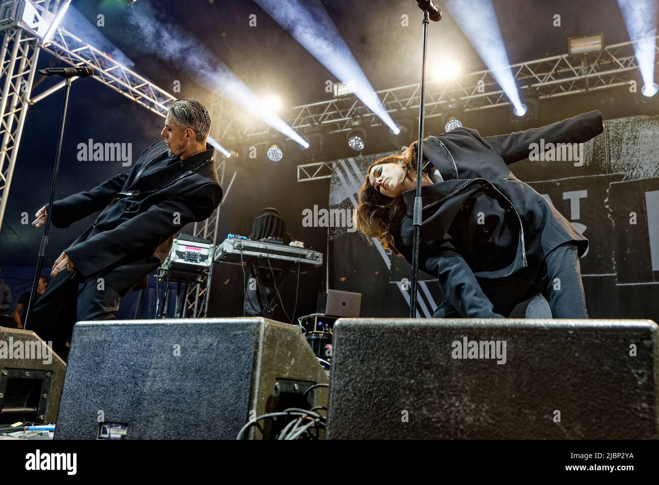 June 4, 2022: Sugar Bones and Janet Planet of Confidence Man Live in Leeds (Credit Image: © Andy Von Pip/ZUMA Press Wire) Stock Photo