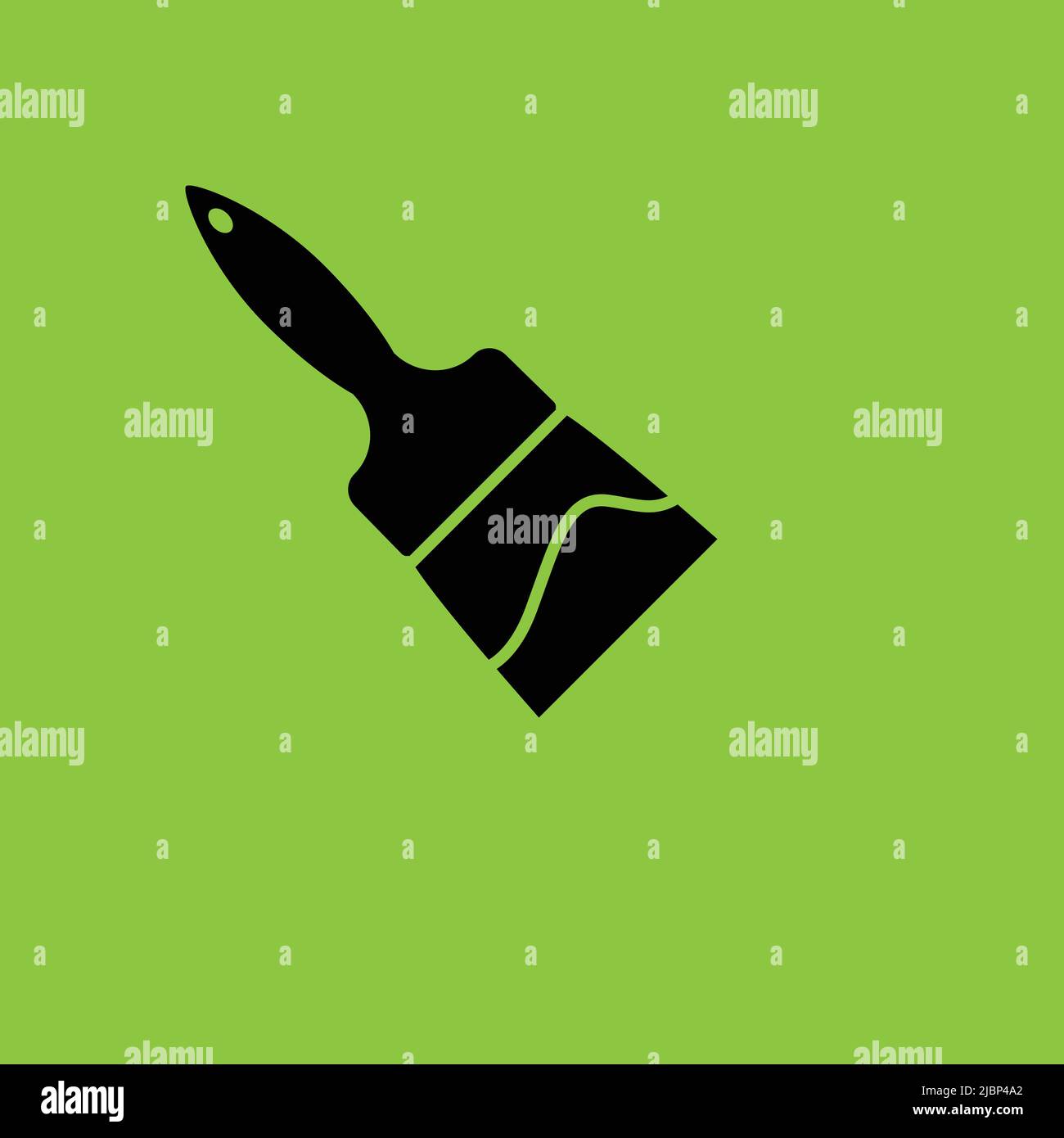 Brush icon isolated. Construction Conc. - Vector  Stock Vector