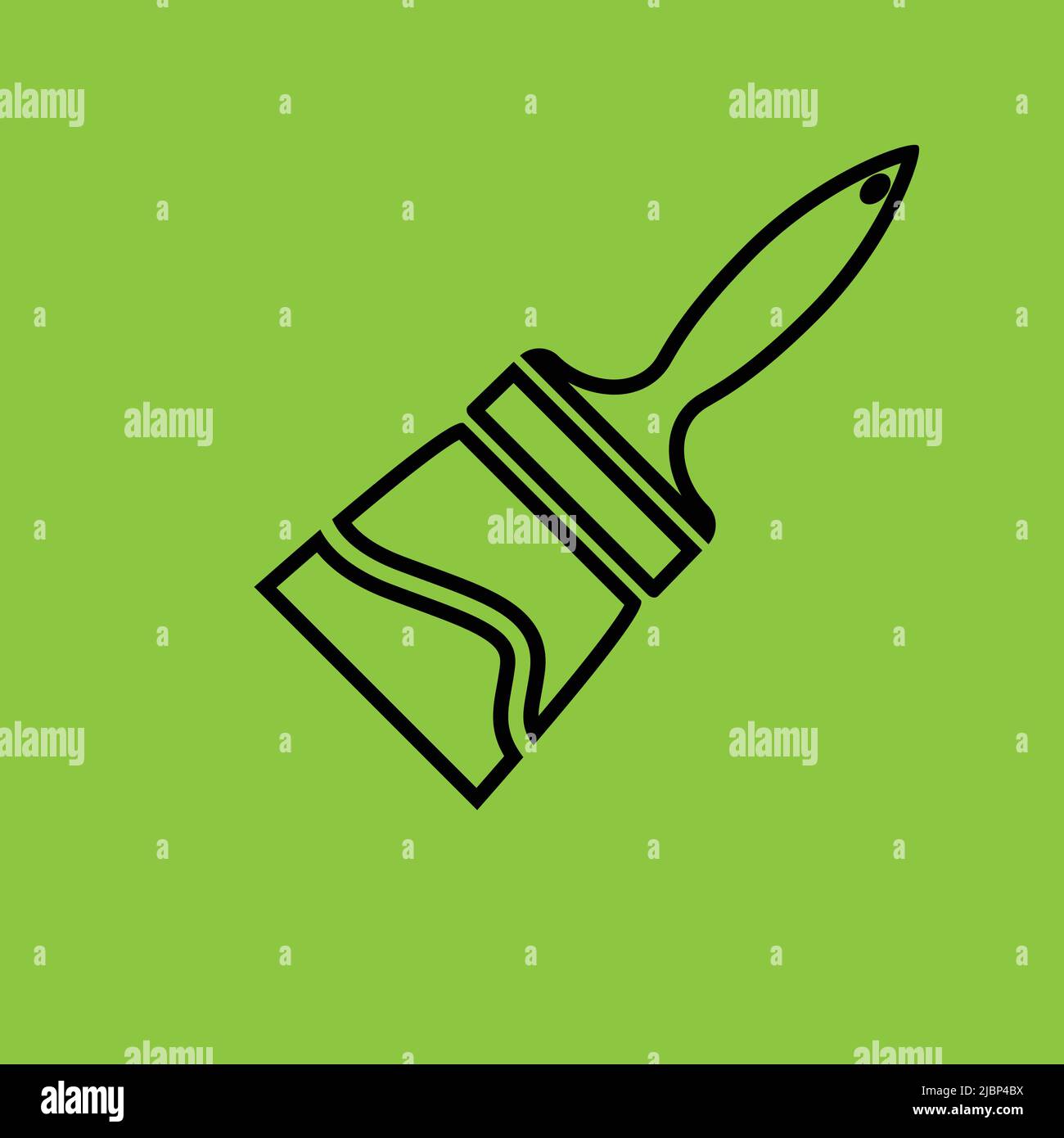 Brush icon isolated. Construction Conc. - Vector  Stock Vector