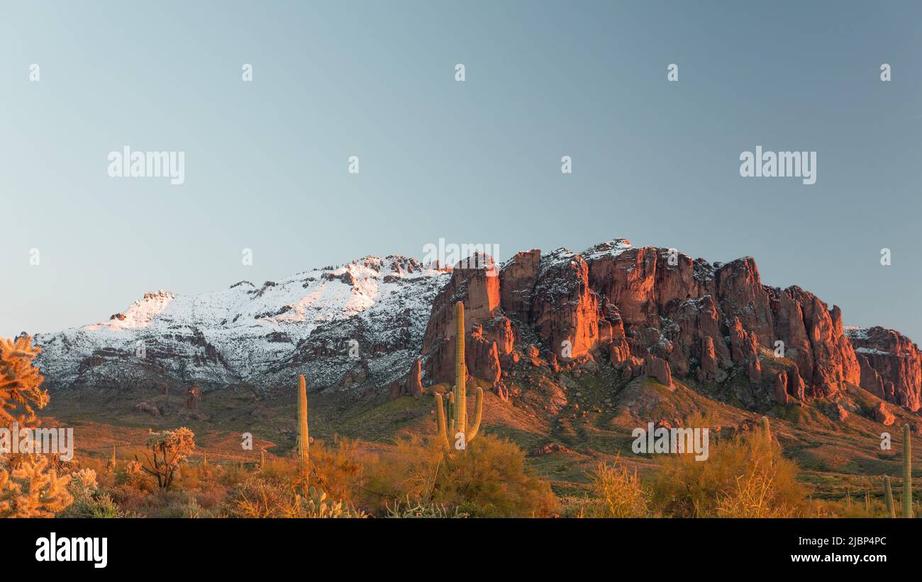 Superstition Mountains Arizona Stock Photo Alamy
