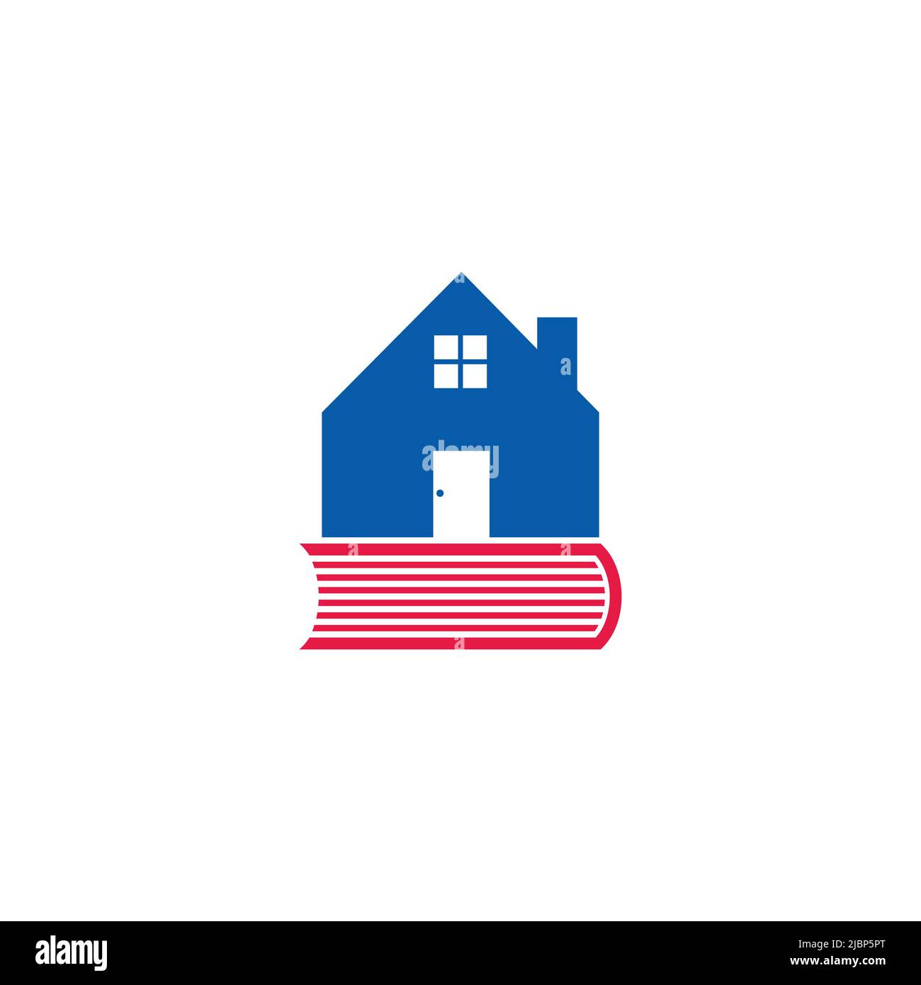 home book education school colorful geometric logo vector Stock Vector