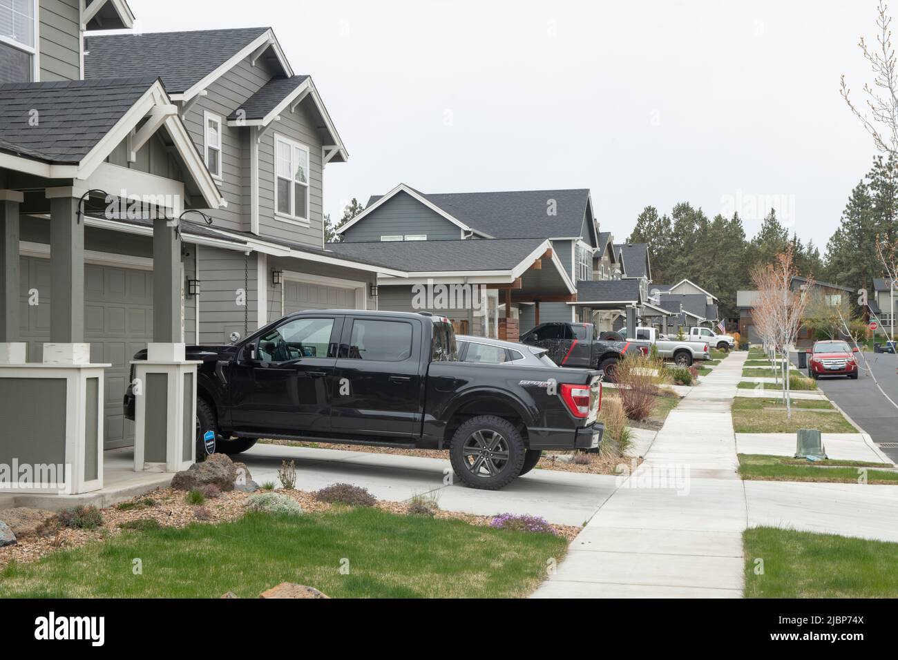 USA, Oregon, Bend, New Bend, Development Reed Market and 15th Street