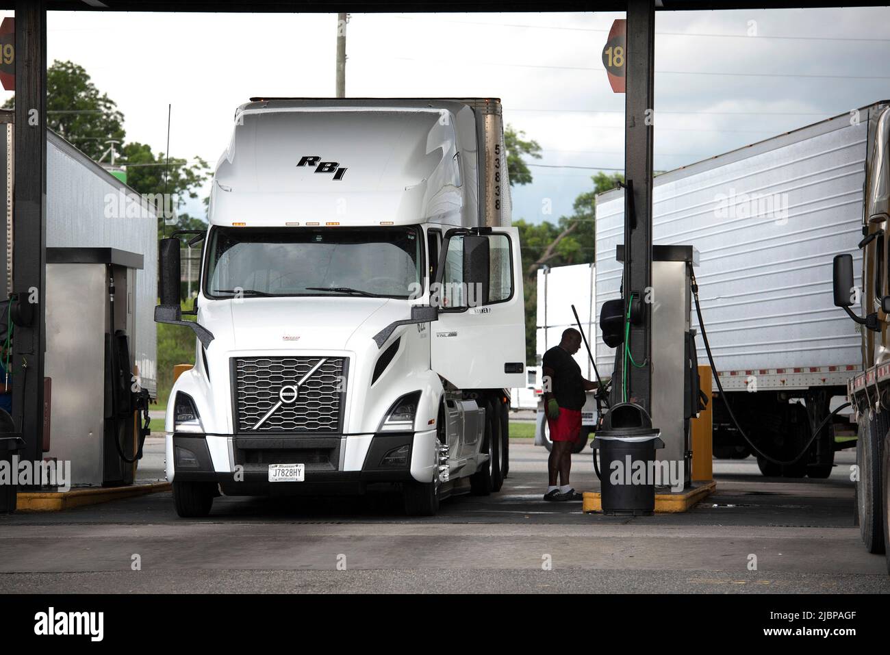 Valdosta, USA. 6th June, 2022. Longdistance truck drivers