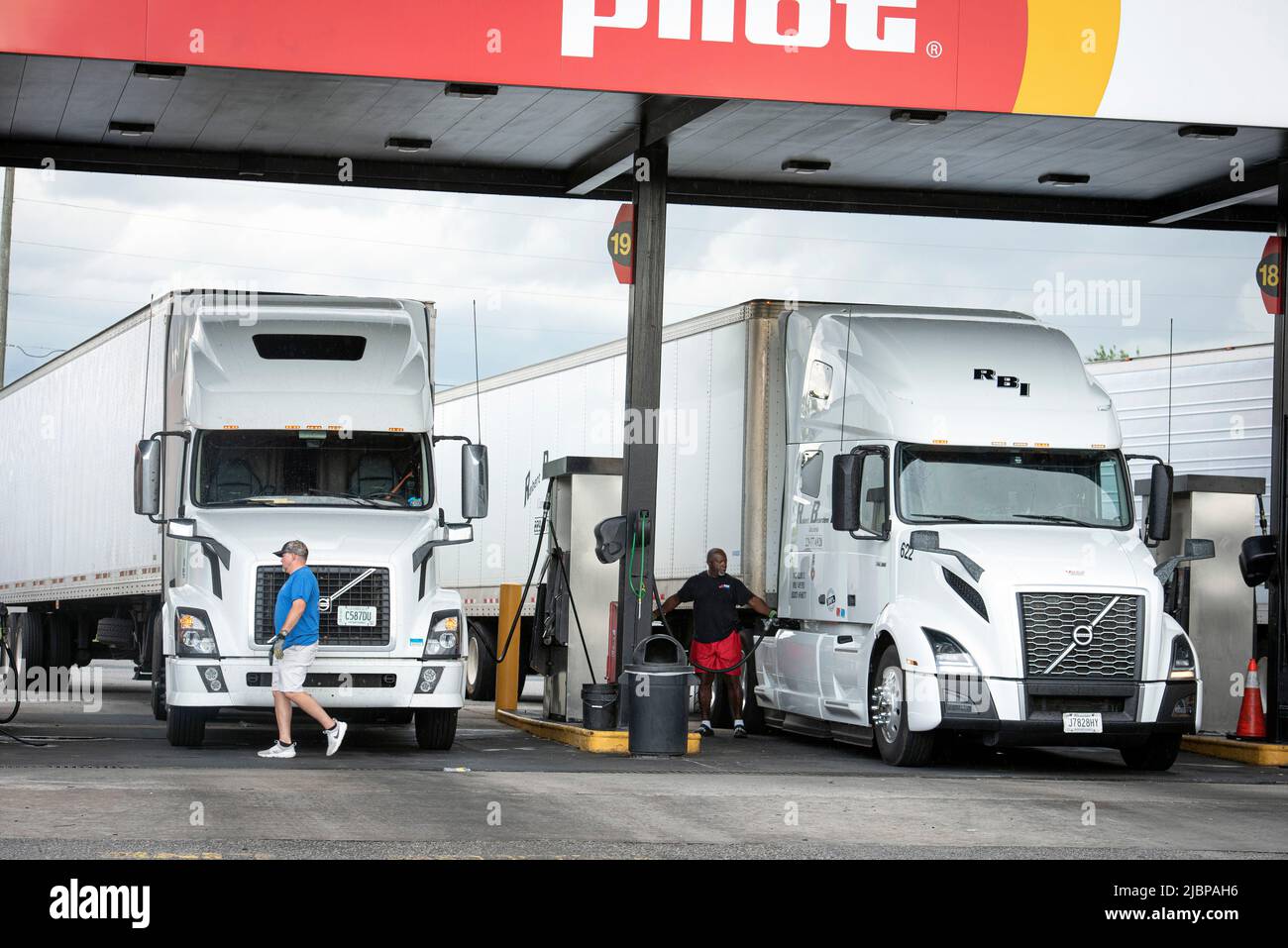 Valdosta, USA. 6th June, 2022. Longdistance truck drivers