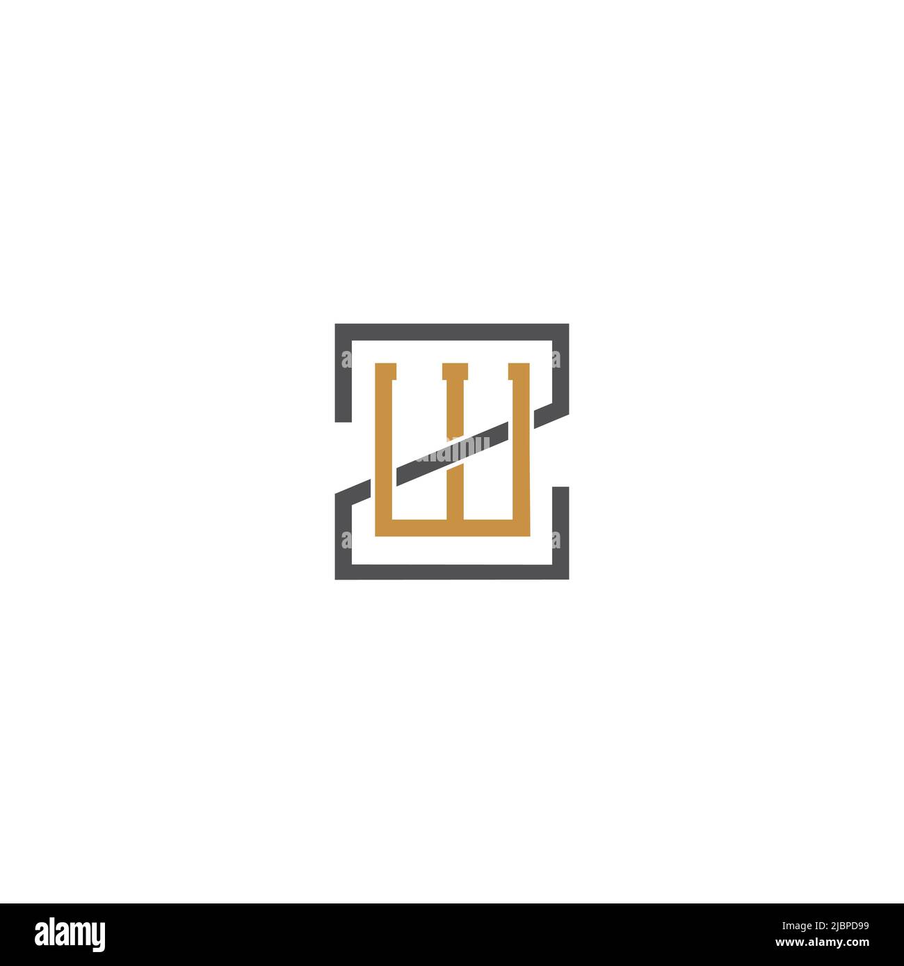 Alphabet letters Initials Monogram logo WZ, ZW, Z and W Stock Vector ...