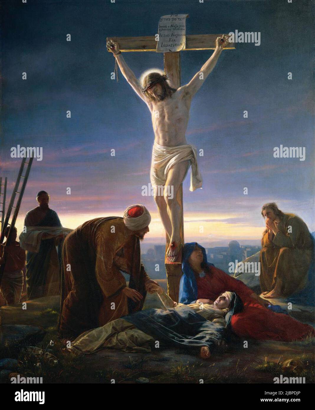 Christ on the Cross by Carl Heinrich Bloch (1834-1890) Stock Photo