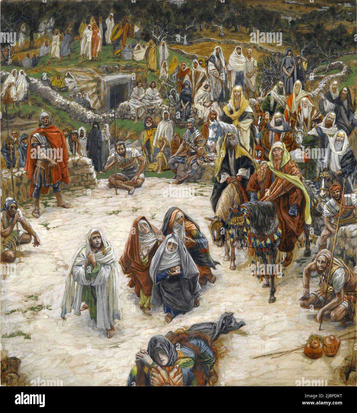 Crucifixion, seen from the Cross, by James Tissot Stock Photo