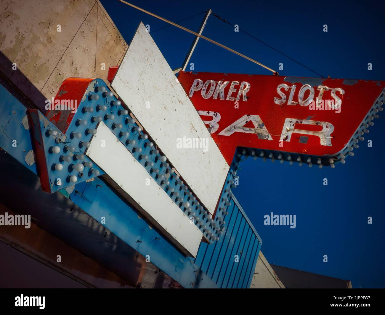 Power Slots Bar and casino signs in Elko Nevada USA Stock Photo Alamy