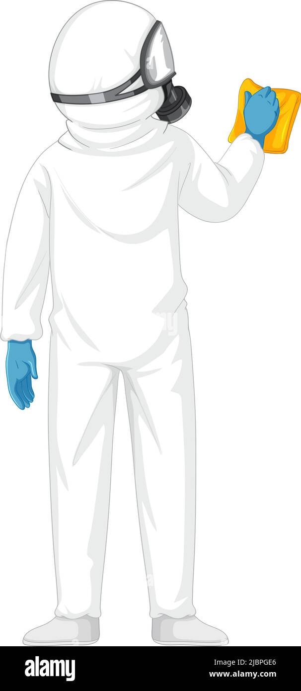Man in protective hazmat suit illustration Stock Vector Image & Art Alamy