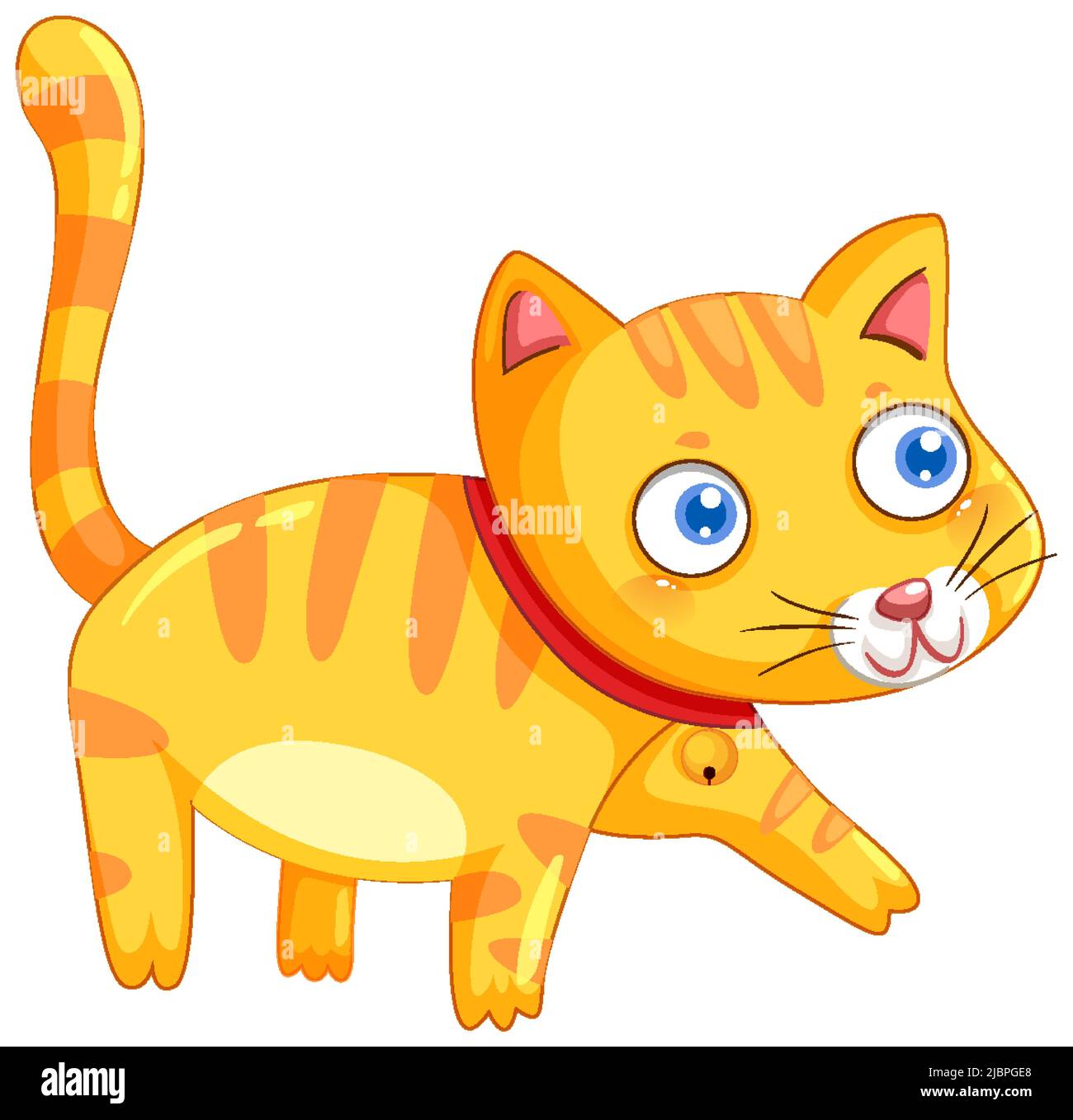 Cute cat cartoon character illustration Stock Vector Image & Art Alamy