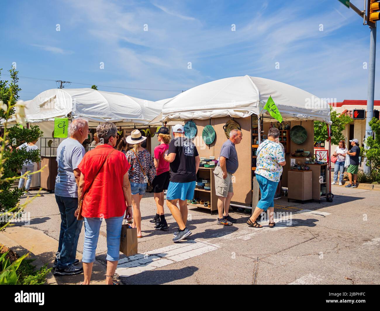Oklahoma, MAY 29 2022 Sunny view of the Paseo Arts Festival Stock Photo Alamy