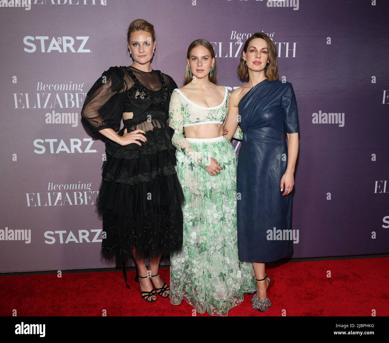 New York, NY, USA. 7th June, 2022. Romola Garai, Alicia von Rittberg, Jessica Raine at arrivals for BECOMING ELIZABETH Series Premiere on STARZ, The Plaza Hotel, New York, NY June 7, 2022. Credit: CJ Rivera/Everett Collection/Alamy Live News Stock Photo