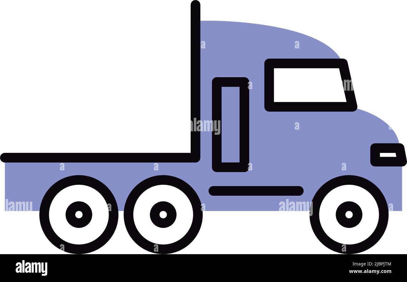 semi truck side view Stock Vector Image & Art - Alamy