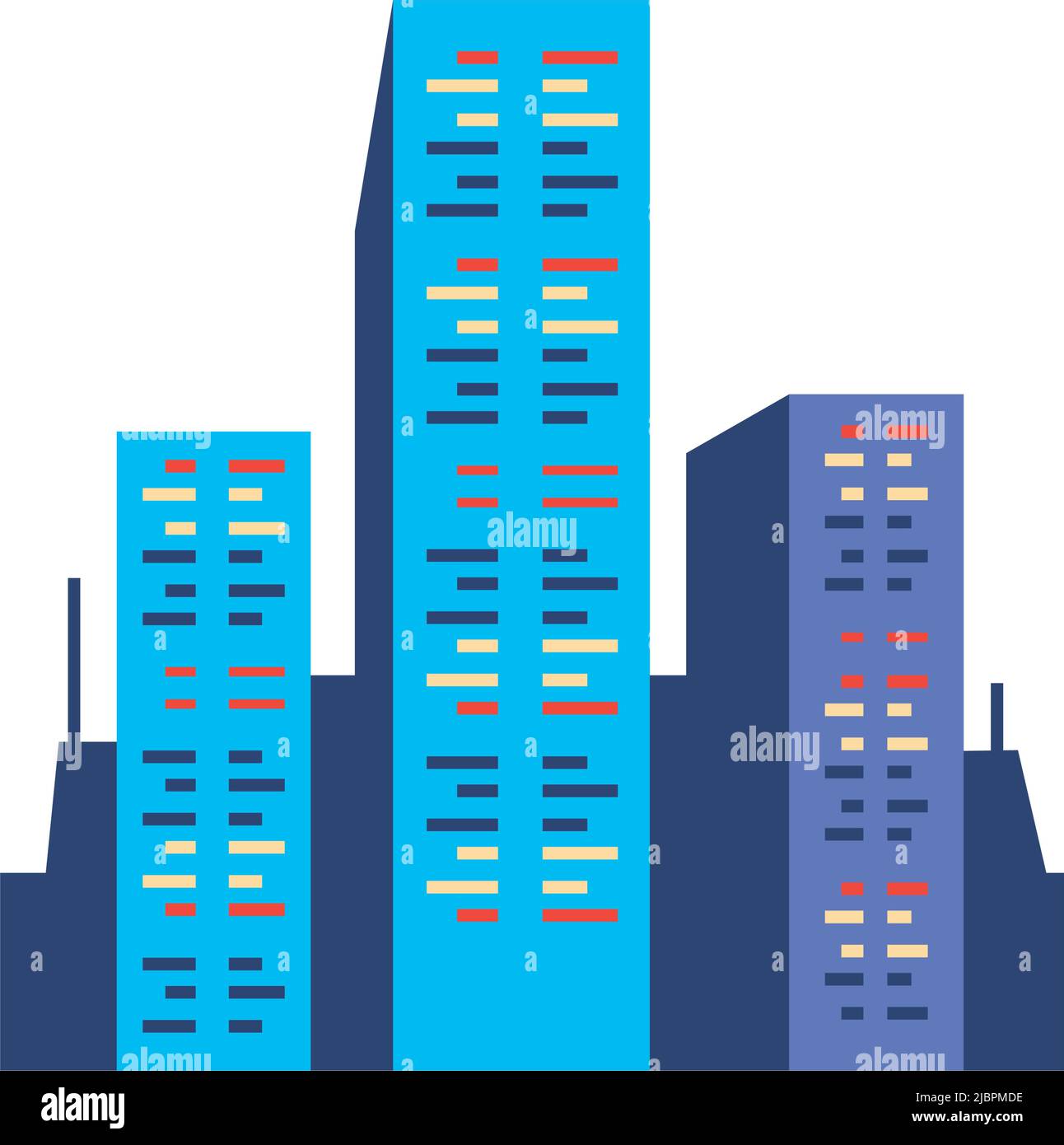 building center urban Stock Vector Image & Art - Alamy