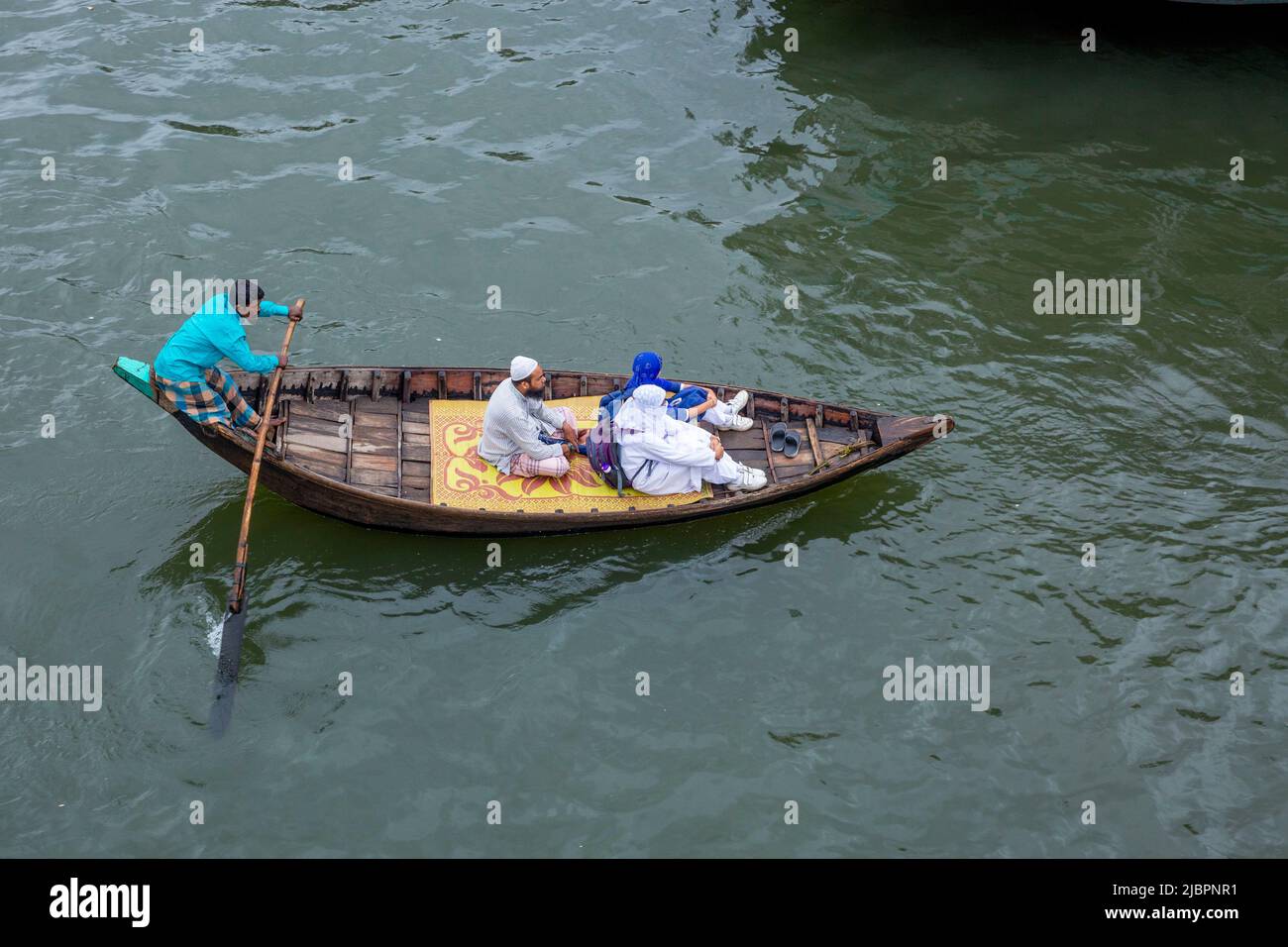 Ferry boat on the buriganga river, Dhaka, Bangladesh. Stock Photo