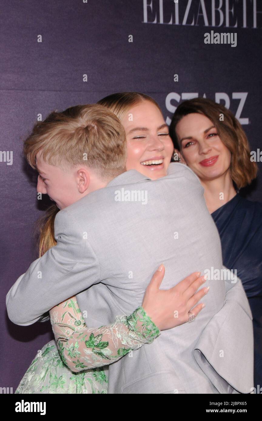 New York, United States. 07th June, 2022. Alicia von Rittberg, Jessica Raine, and Oliver Zetterstrom attend the 'Becoming Elizabeth' Premiere held at the Plaza Hotel in New York City. Credit: SOPA Images Limited/Alamy Live News Stock Photo