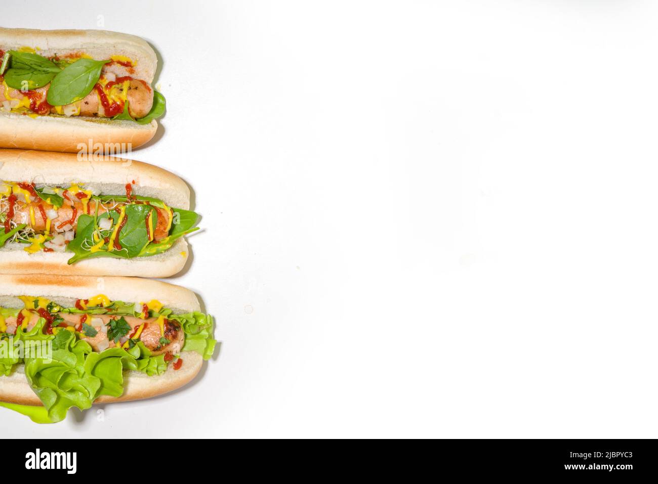 Homemade vegan hotdogs. Hot dog with plant-based, laboratory grown