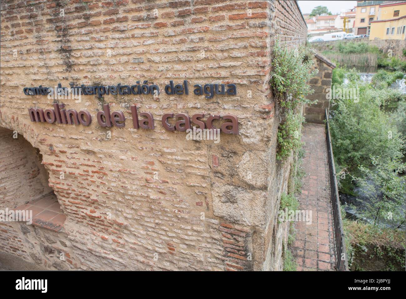 Molino de la Casca watermill, Plasencia, Spain. Old Jerte River oil mill Stock Photo