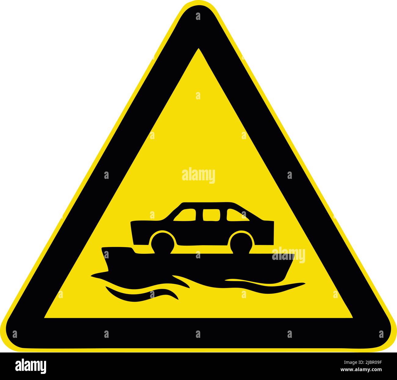 Ferry, Gallery of All Warning Signs, Road signs in China Stock Vector