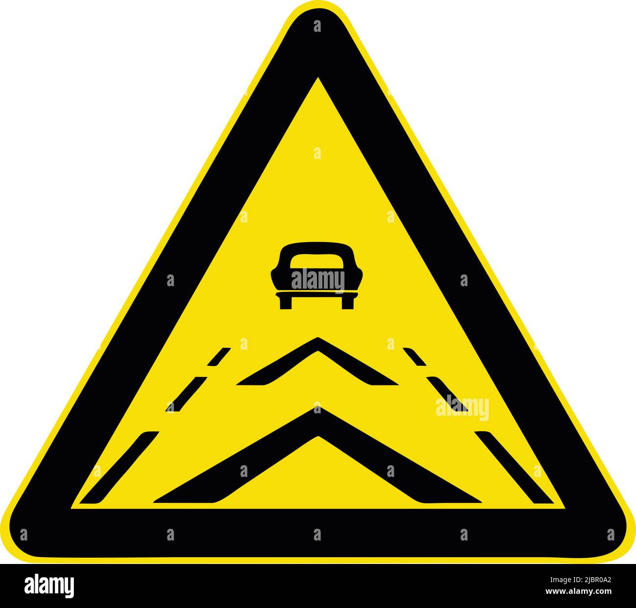 Keep a safe distance, Gallery of All Warning Signs, Road signs in China Stock Vector