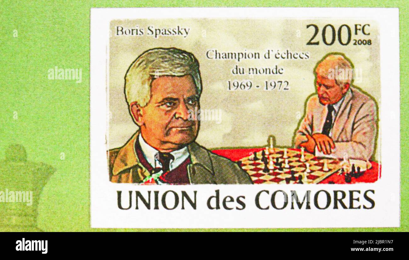 Chess Bobby Fischer Boris Spassky MNH Stamps 2022 Djibouti M/S