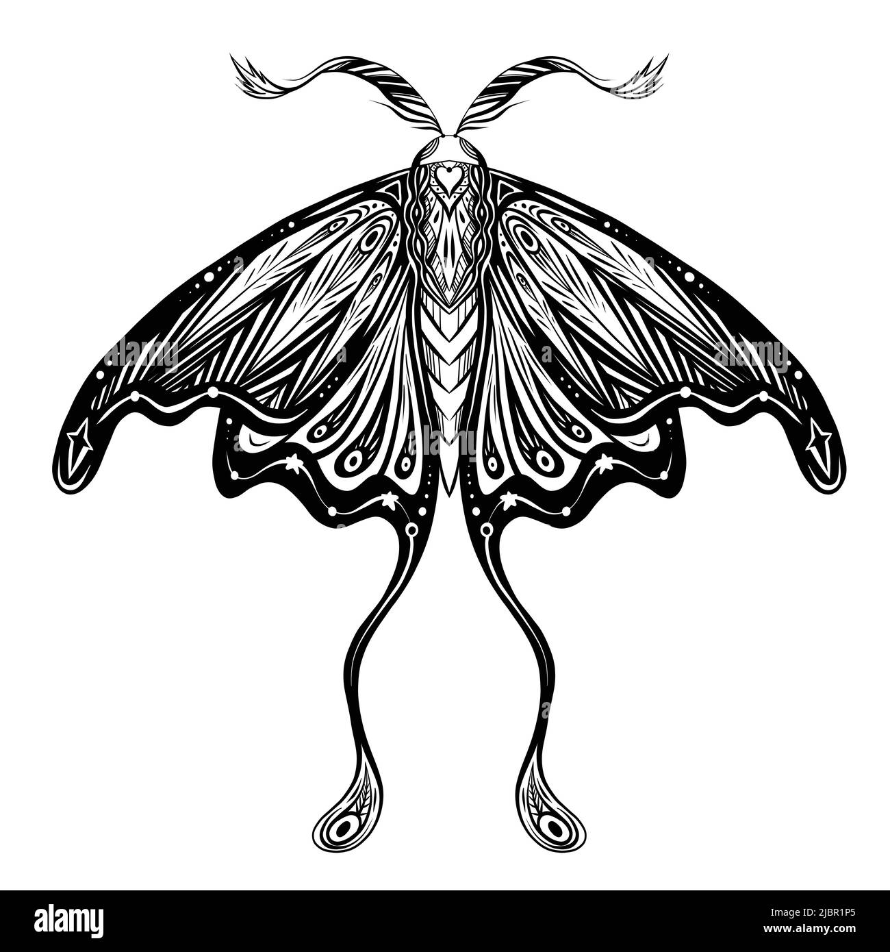 Dark Age Tattoo Studio  Luna Moth on the thigh by profyork  Facebook