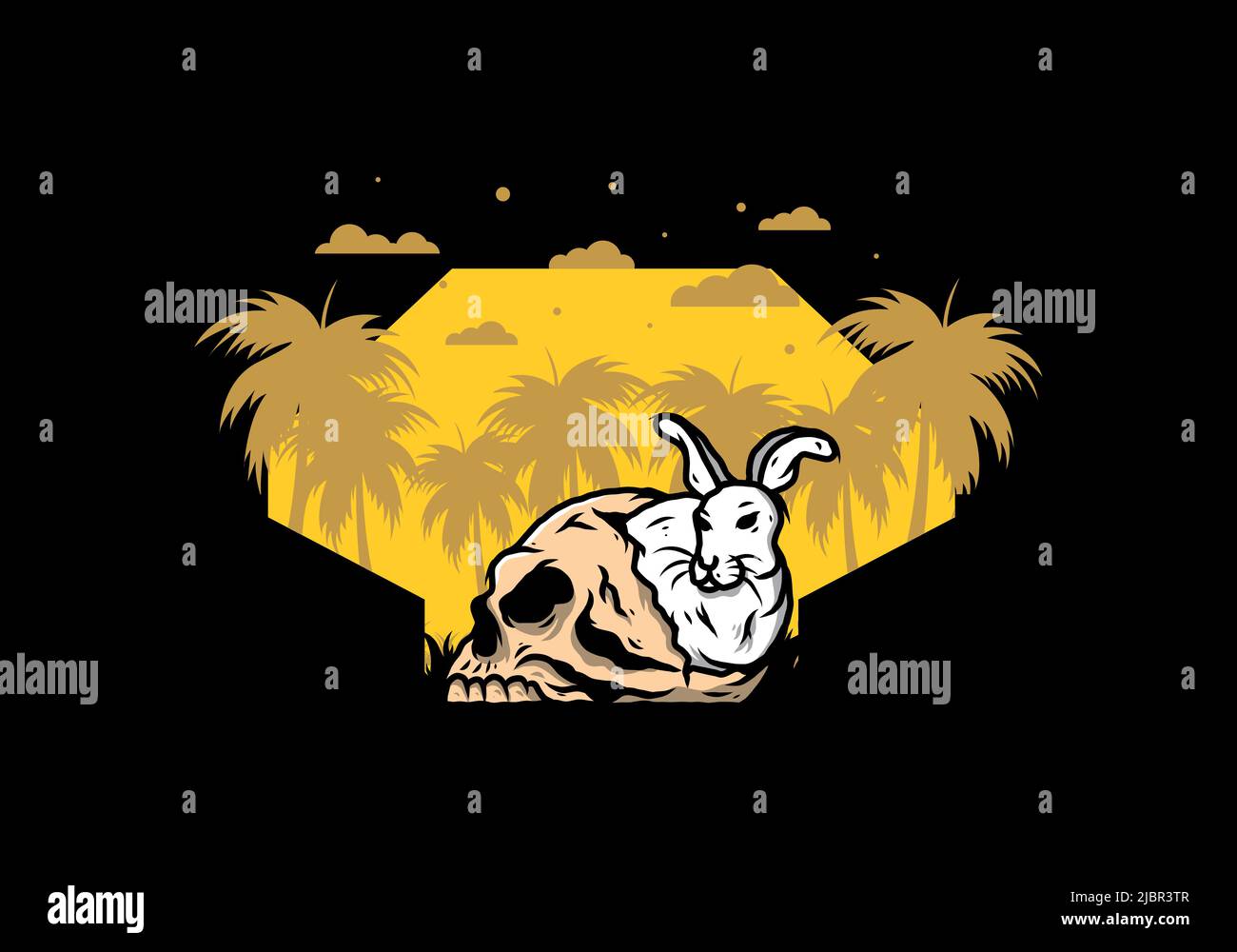 Dead wild rabbit Stock Vector Images - Alamy