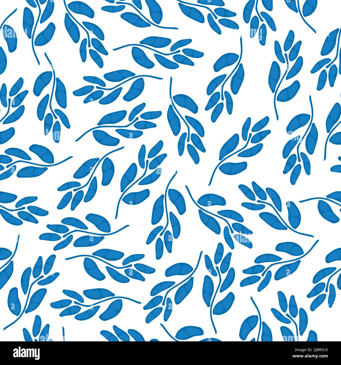 Blue flowers seamless pattern, floral background, Abstract background