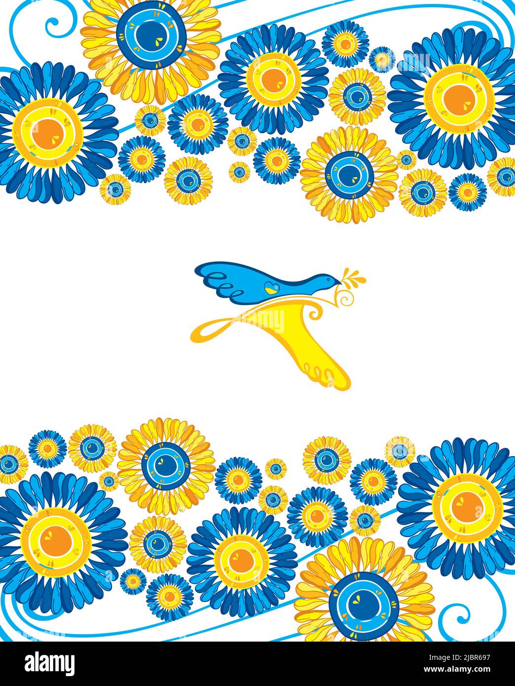 Ukraine sunflowers flag Stock Vector Images - Alamy