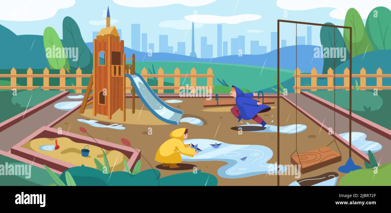 Daycare water park fun children Stock Vector Images Alamy